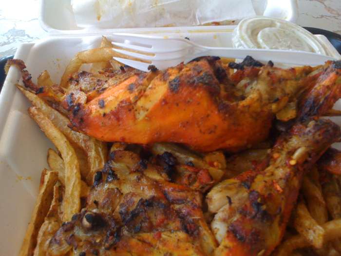 Chicken and fries combo plate