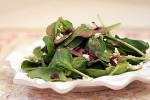 Spinach Salad w/ Raspberry Vinaigrette